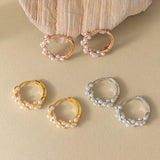 STMG Pearl Wreath Hoops in 3 colours