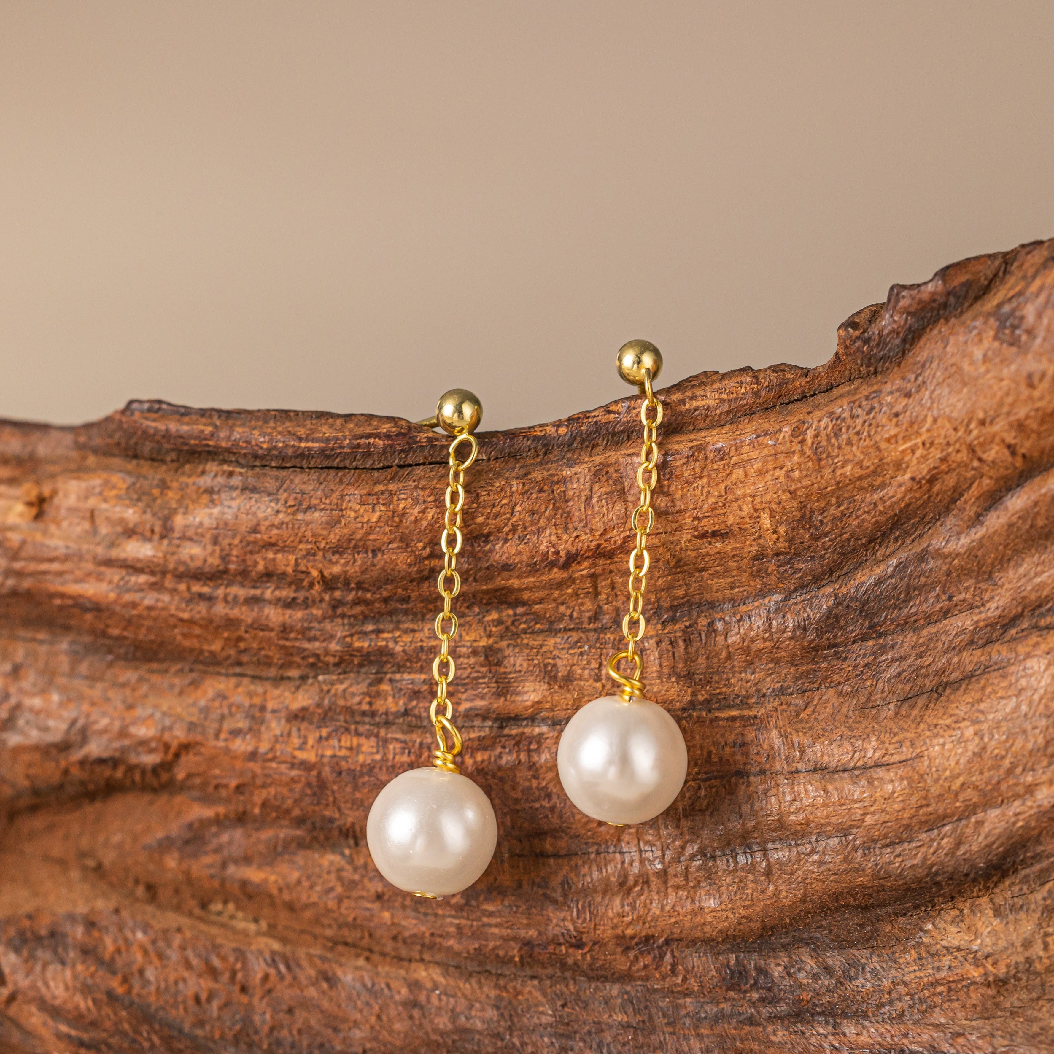 STMG Pearl Drop Dangle Earrings