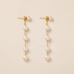 STMG Natural Pearl Dangle Earrings