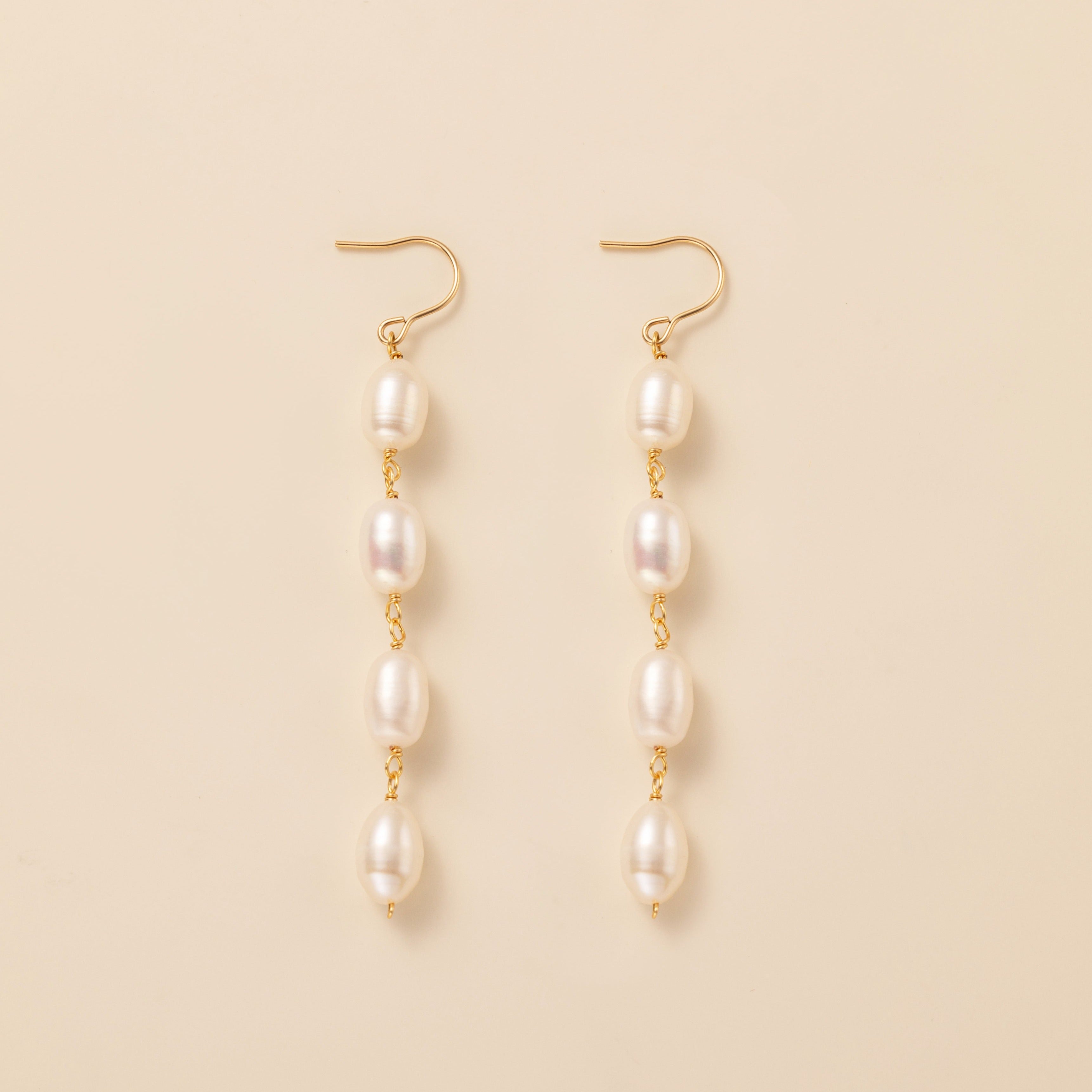 STMG Freshwater Pearl Dangle Earrings