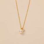 STMG Natural Freshwater Pearl Necklace in gold