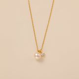 STMG Natural Freshwater Pearl Necklace in gold