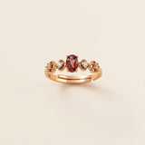 STMG Natural Garnet Adjustable Ring