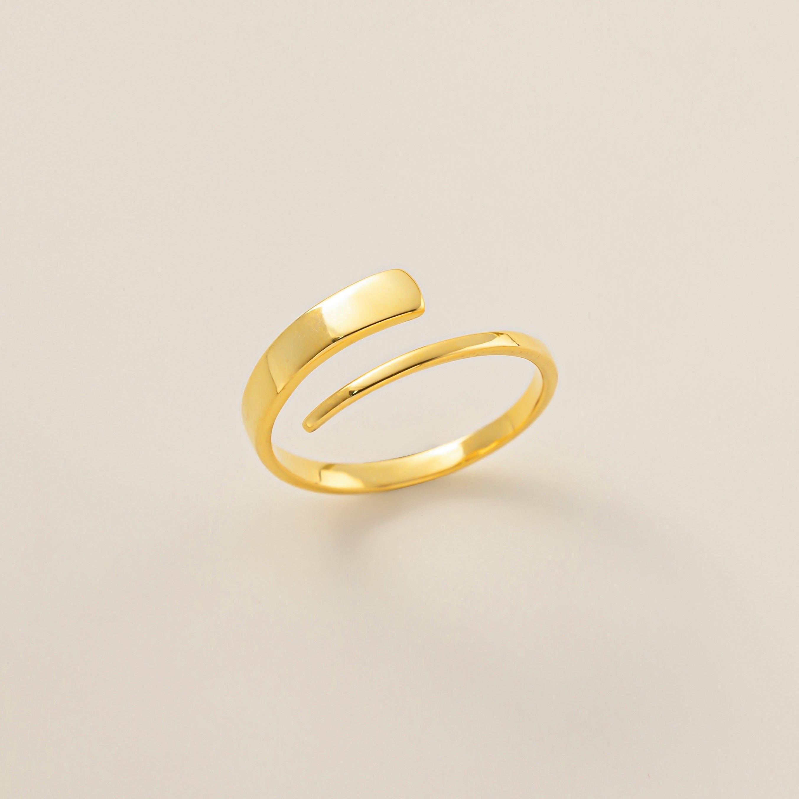 STMG Minimalist Adjustable Ring in gold