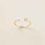 STMG Natural Pearl Adjustable Ring