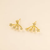 Two Styles in One Stars Earrings (S925)