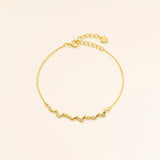 STMG Olive Leaf  Bracelet in gold