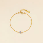 STMG Minimalist CZ Diamond Bracelet in gold