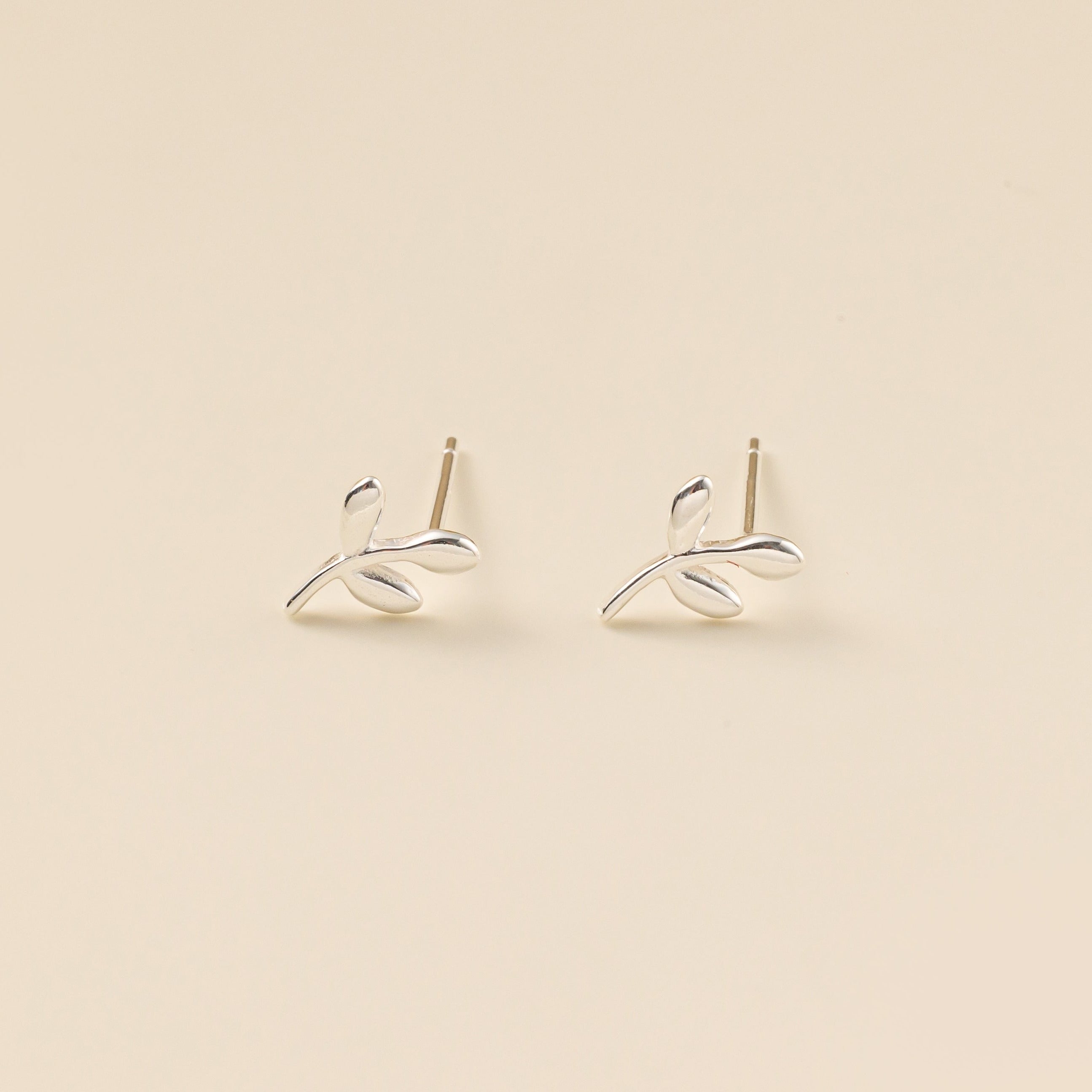 STMG Olive Leaf Stud Earrings