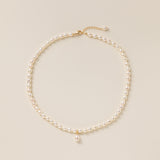 STMG Natural Pearl Choker Necklace