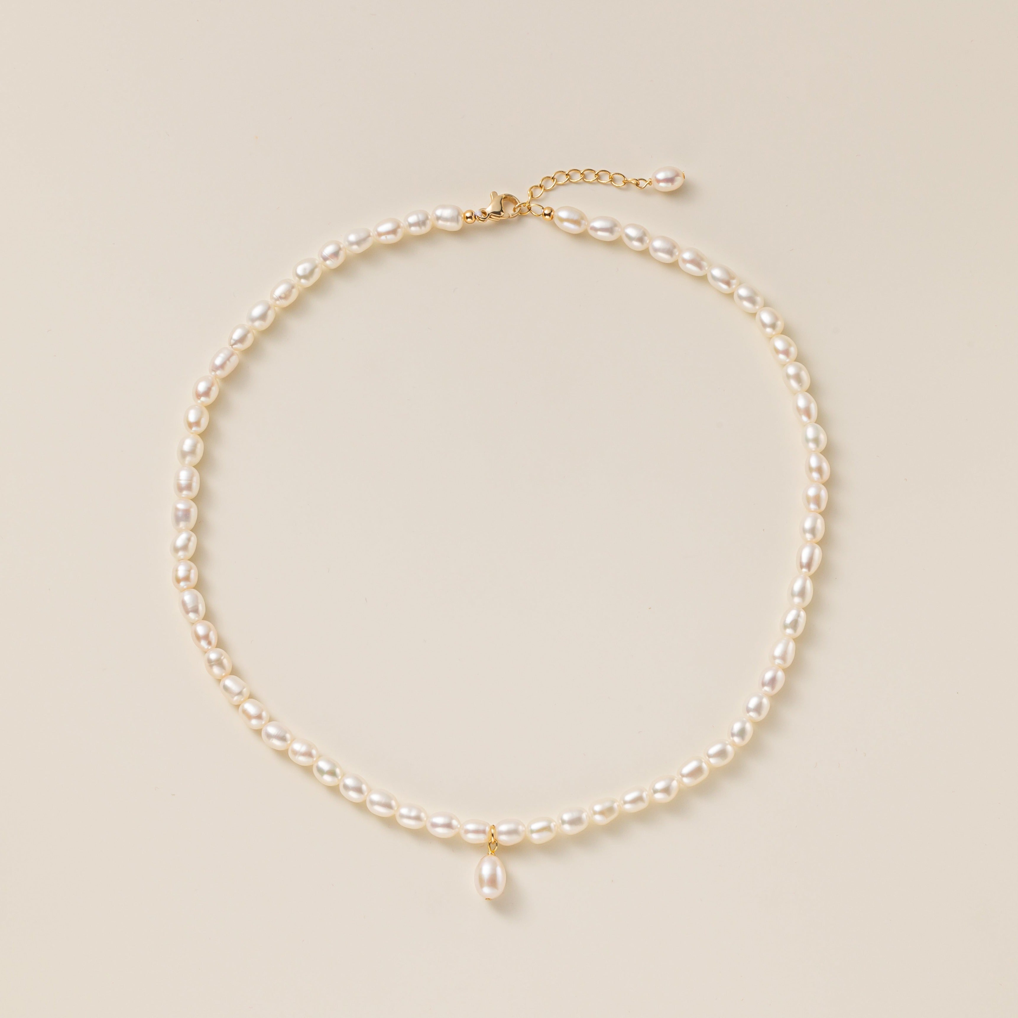 STMG Natural Pearl Choker Necklace