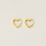 STMG Sweet Heart Hoops in gold