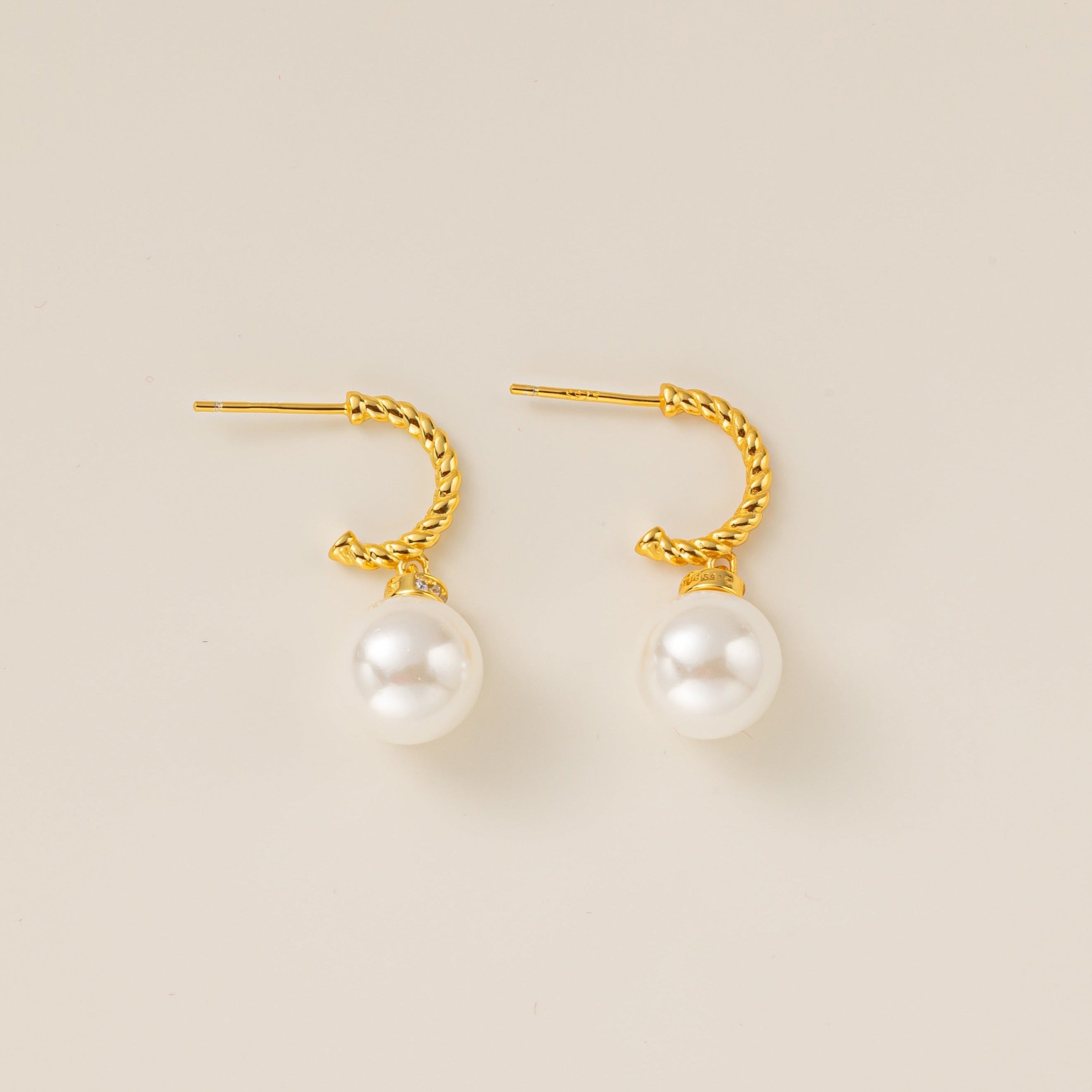 STMG Pearl Dangle Earrings