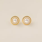 STMG Natural Pearl Stud Earrings