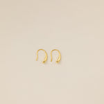 Droplet Hook Earrings in gold