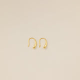 Droplet Hook Earrings in gold