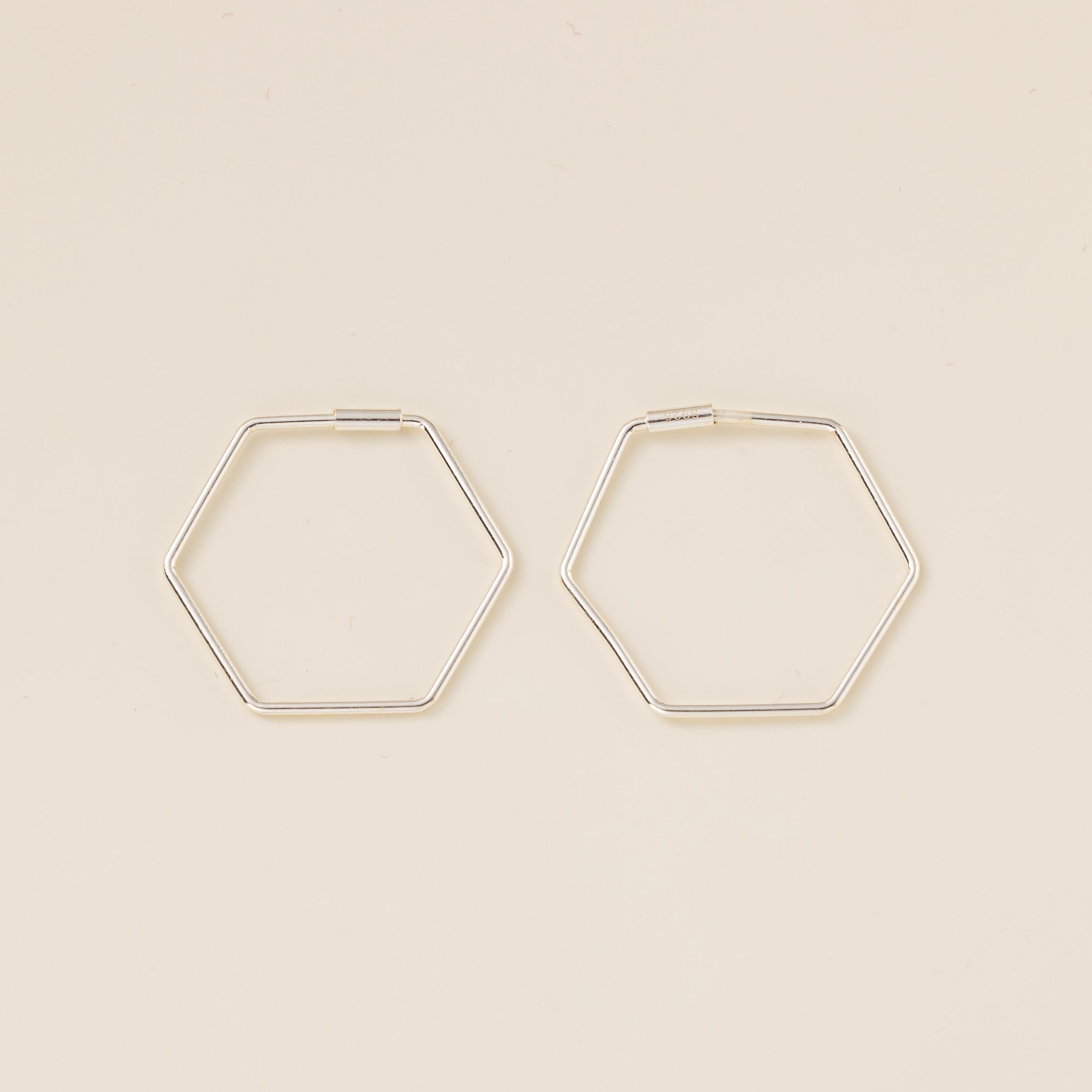 Geometric Hexagon Hoops