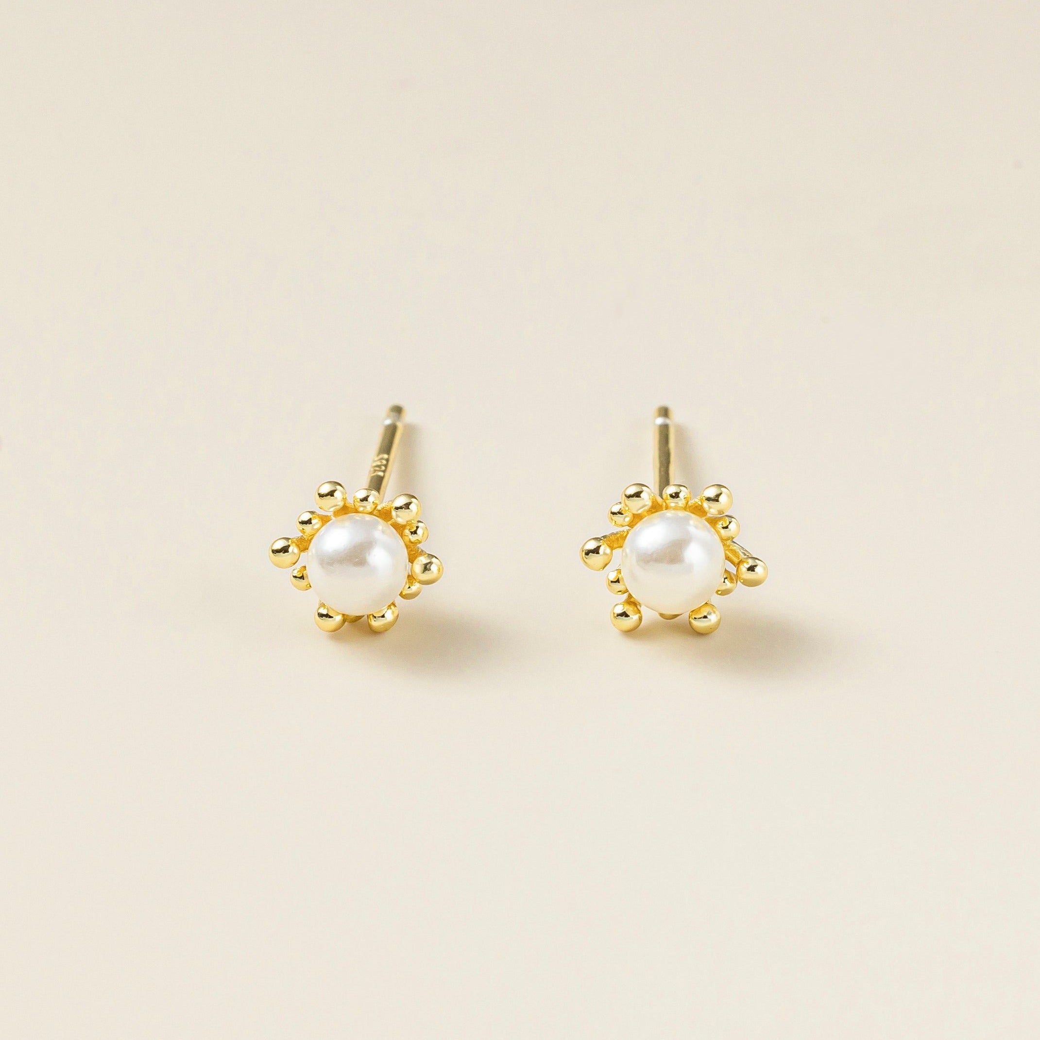 STMG Tiny Pearl Stud Earrings