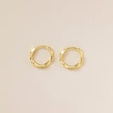 Twisted Circle Hoops (S925)