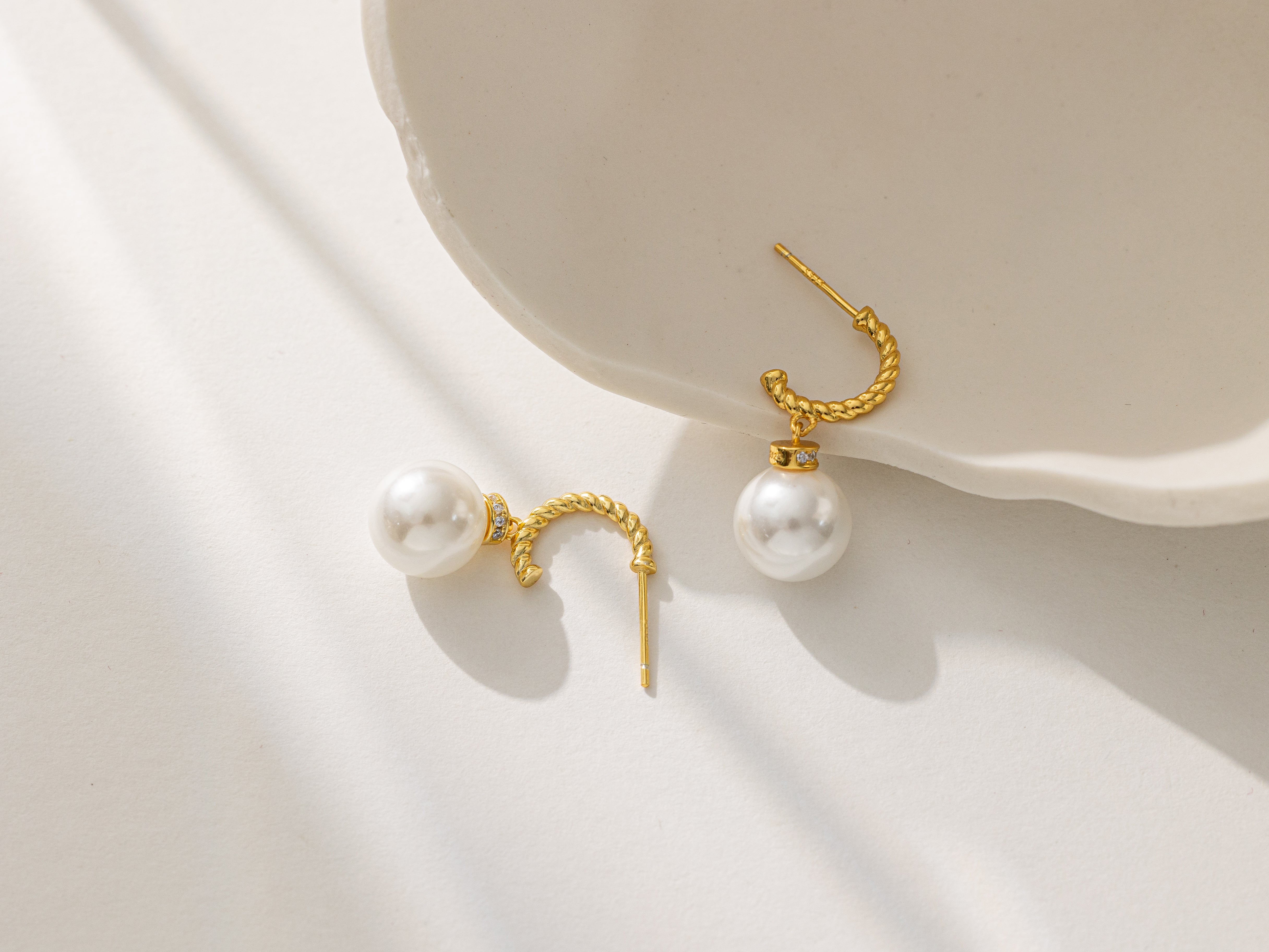 STMG Pearl Dangle Earrings