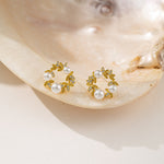 STMG Pearls Wreath Stud Earrings