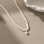 STMG Natural Pearl Choker Necklace