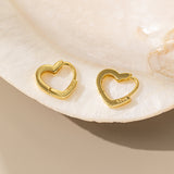 STMG Sweet Heart Hoops in gold