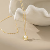 STMG Pearl on Seashell Necklace