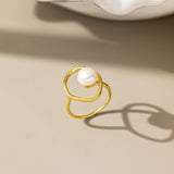 STMG Natural Baroque Pearl Ring