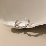 Twisted Adjustable Ring (S925)