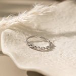 STMG Tiny Hollow-out Adjustable Ring in silver