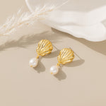 STMG Natural Pearl Dangle Earrings