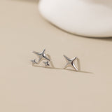 Trendy Star Stud Earrings (S925)