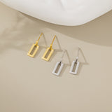 STMG Rectangle Dangle Earrings in 2 colours