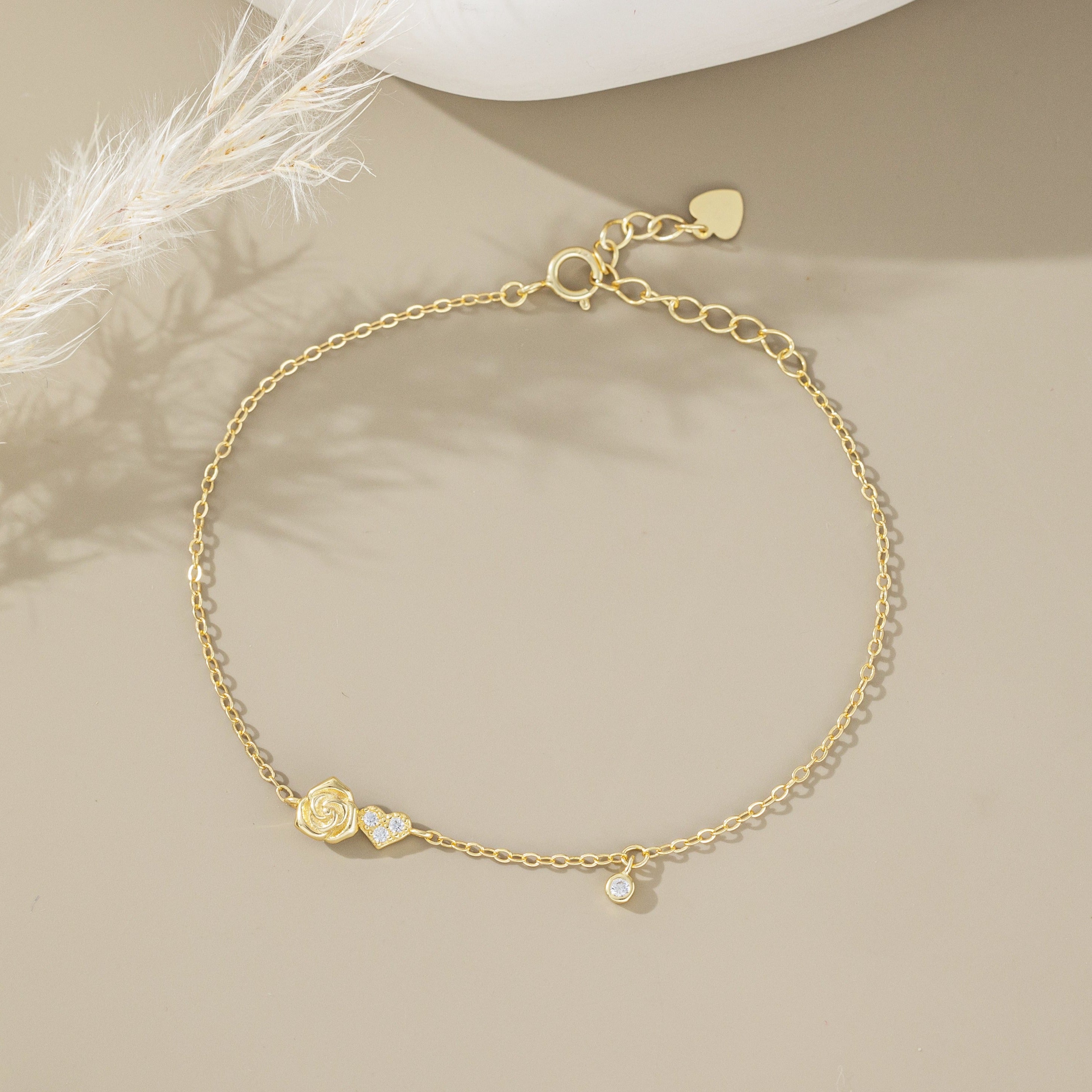 STMG Rose and Heart Bracelet 