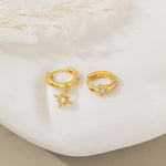 STMG Starburst Hoops in gold