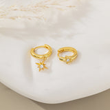 STMG Starburst Hoops in gold