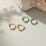 Twisted Circle Hoops (S925)