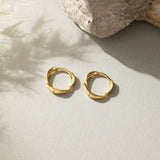 Twisted Circle Hoops (S925)