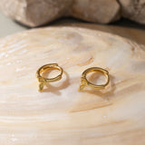 Whale Tail Hoops (S925)