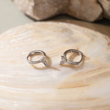 Whale Tail Hoops (S925)