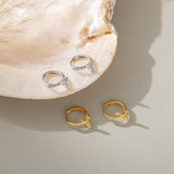 Whale Tail Hoops (S925)