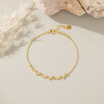 STMG Olive Leaf  Bracelet in gold