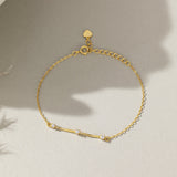 Twisted Bar Bracelet (S925)