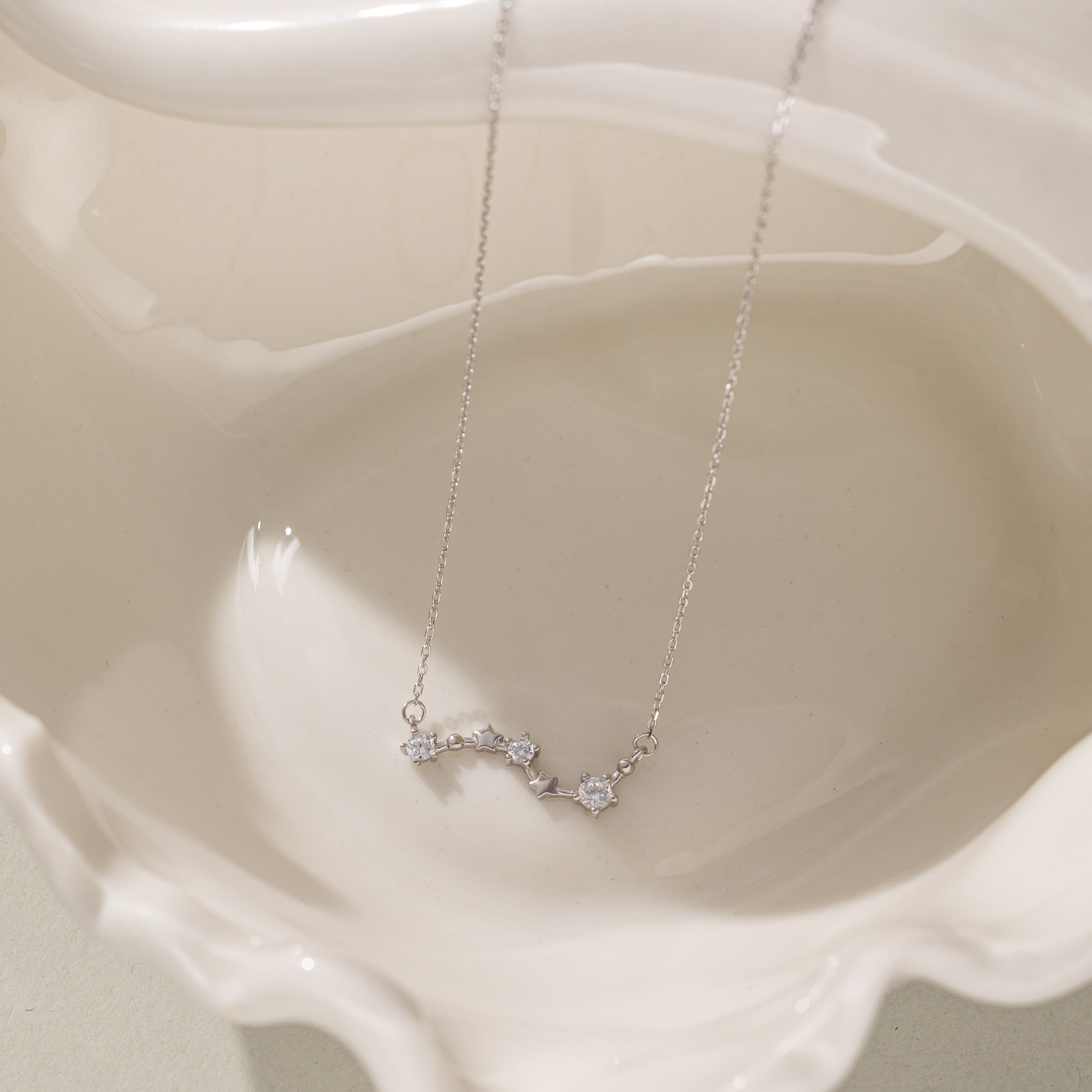 Big Dipper Plough Necklace in silver