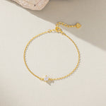 STMG Minimalist CZ Diamond Bracelet in gold