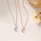 STMG Opal Star on Crescent Moon Necklace in 2 colours