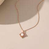 White Fire Opal Necklace (S925)