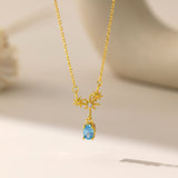 Topaz Starburst Necklace (S925)