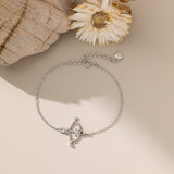 Cupid Bow And Arrow Bracelet in silver